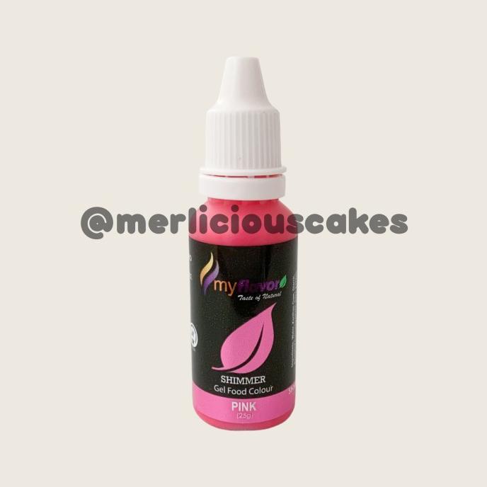 

My Flavor Pink Shimmer For Cake Painting Pewarna Makanan Halal