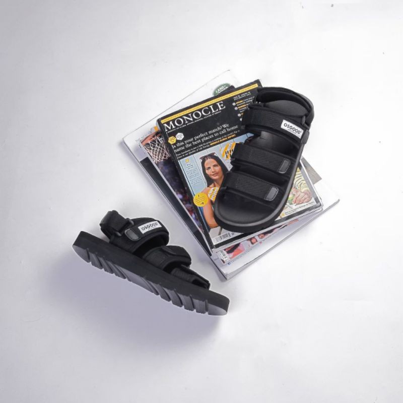 SANDAL GUNUNG - OSGOOD Malmo Full Black Series Original (Unisex) Pria/Wanita