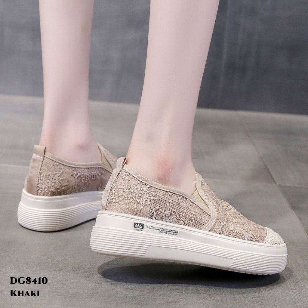 RESTOCK WYN SNEAKERS WEDGES HOLLOW LACE BREATHABLE DG8410