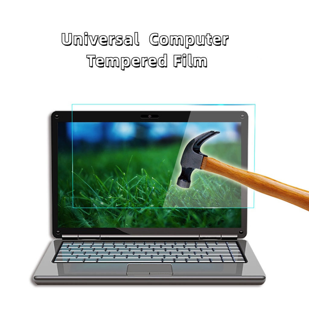 1pc Film Tempered Glass Pelindung Layar Laptop  11.6/12.5/13/14/15.6inch computer Universal Screen protective Cover