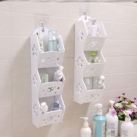 Storage Decorative Rack Shabby chic rak gantung kosmetik hp remote dll