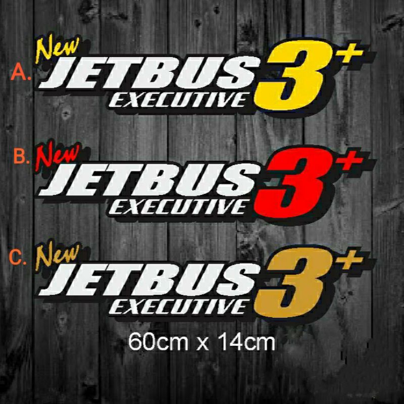 STICKER STIKER CUTTING ELF BUS PARIWISATA NEW JETBUS 3+ EXECUTIVE TERMURAH TERLARIS