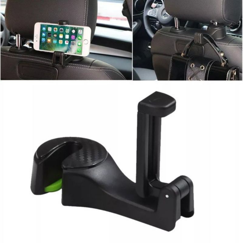 Car holder Hp Gantung Jok Mobil Dudukan Handphone Hangar Jepit / Car Holder Mobile Phone Holder