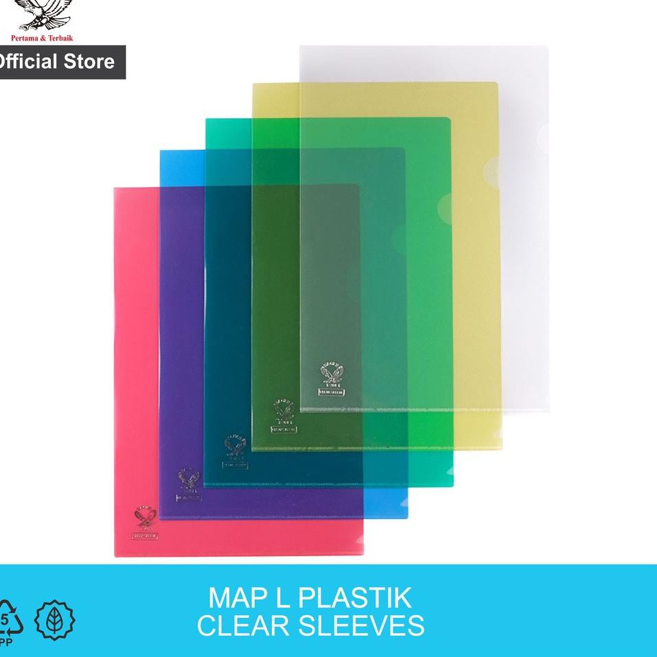 

EAGLE Clear Sleeves Map L Map Plastik A4 Isi 12 Pcs/pack (ART. 75)