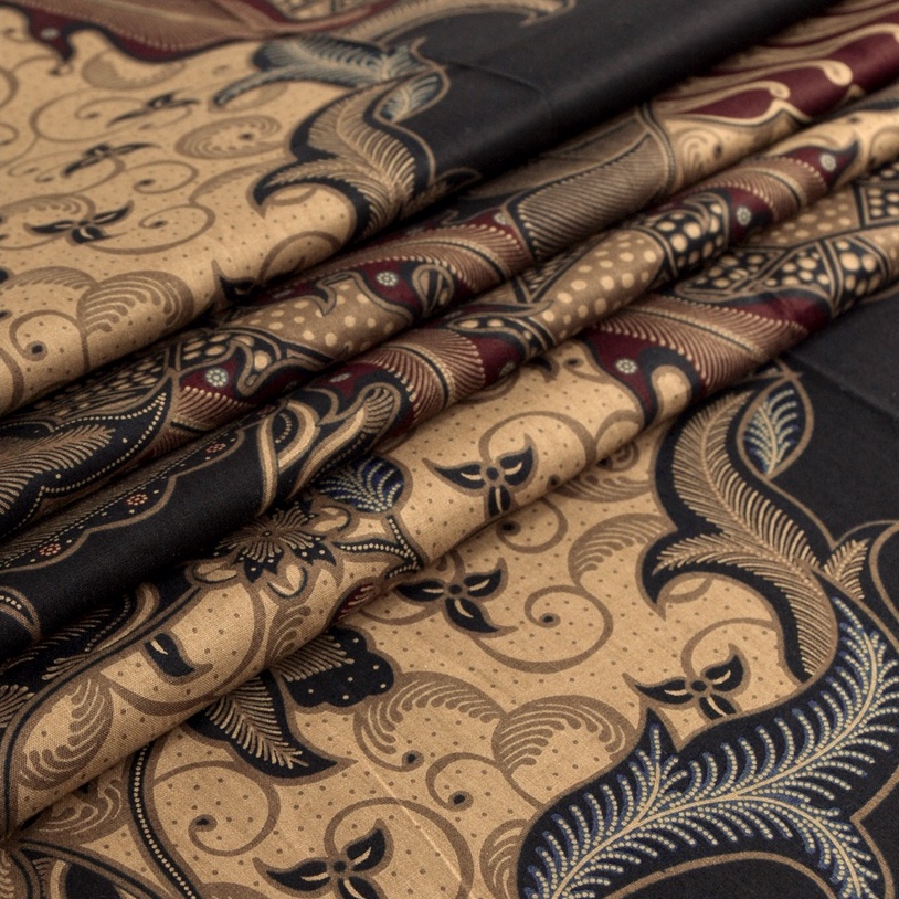 Enzy Batik Kain Batik Nararya - Black