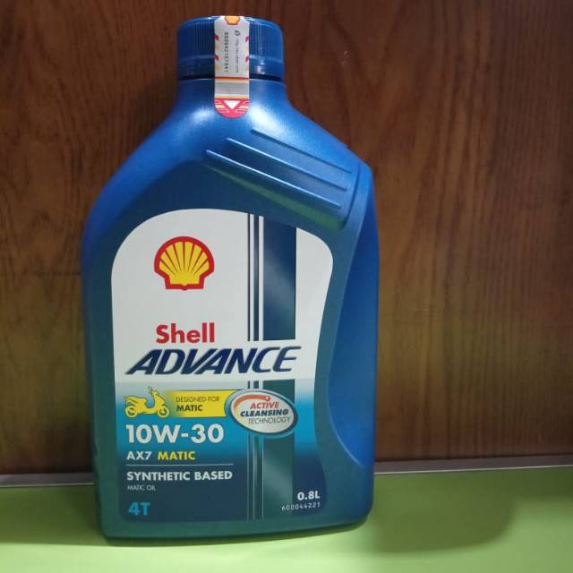 OLI MESIN SHELL ADVANCE MATIC AX7 4T 10W-30 API SM, JASO MB 0,8L