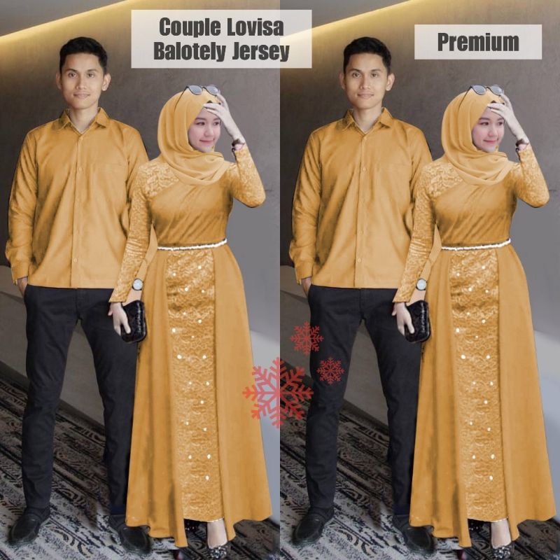 CP LAKSHANA / LOVISA COUPLE PASANGAN, GAMIS MUSLIM, JERSEY, VELVET