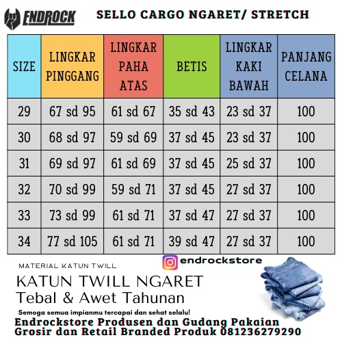 Original celana cargo joger sello | Celana cargo joger pria