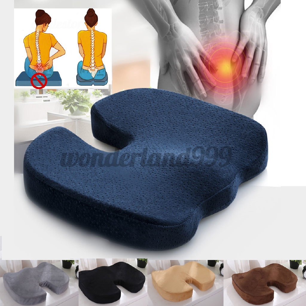 Hot Memory Foam Seat Cushion Coccyx Orthopedic Pain Relief For Office Chair Seat U Pillow Shopee Indonesia