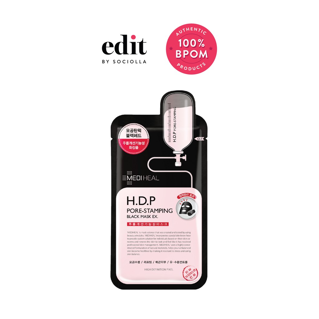 

Mediheal H.D.P Pore-Stamping Black Mask EX - Single Piece - Edit by Sociolla