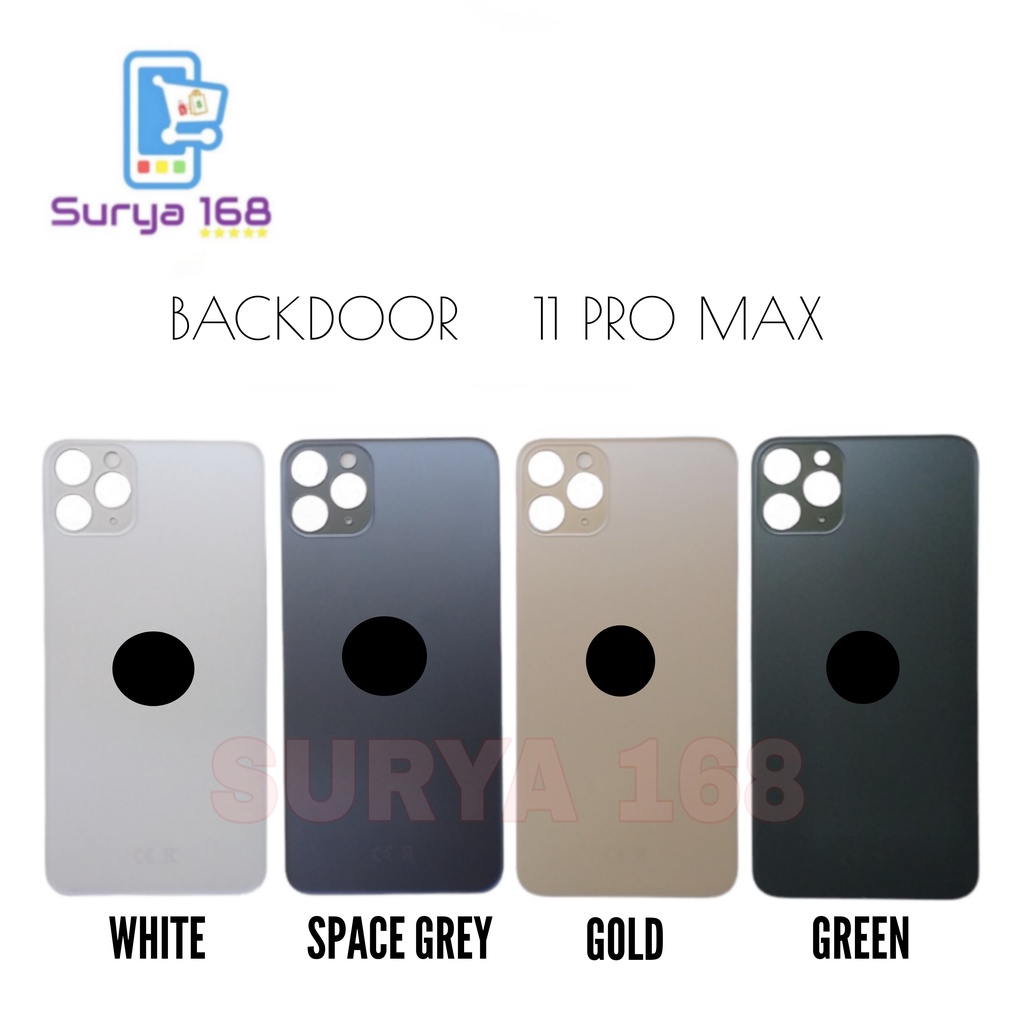 BACKDOOR BACK CASING BACK COVER KACA BELAKANG TUTUP BATERAI 11 PRO MAX