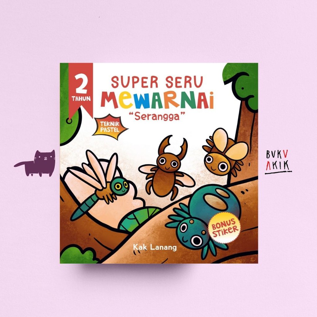 Serangga : Super Seru Mewarnai Teknik Pastel