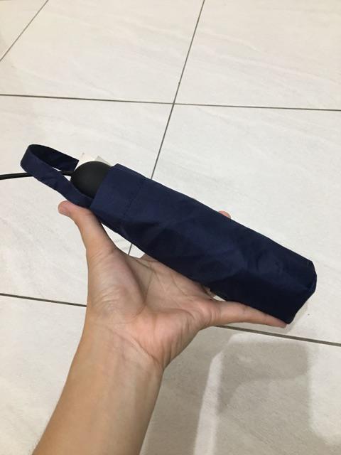 Payung Lipat 5 Polos Warna / Mini / Dompet / Lapis Hitam / Grc - 503