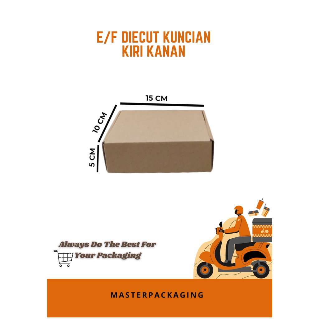 

DUS PIZZA/KARDUS/BOX DIECUT KUNCIAN KANAN KIRI UK 15X10X5