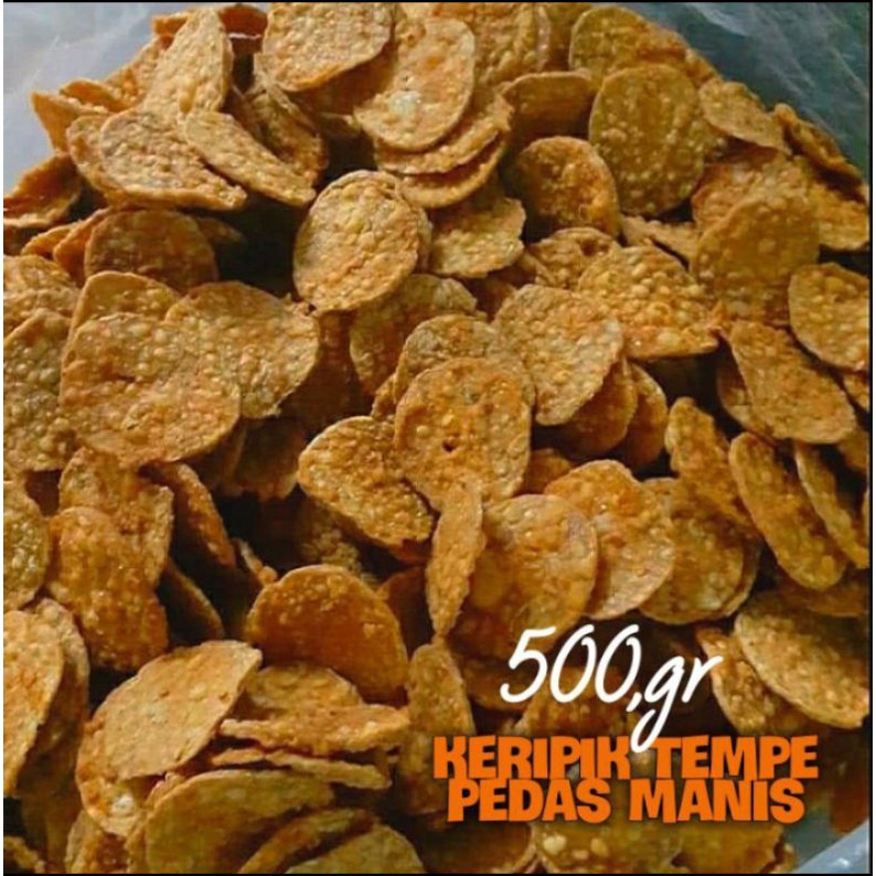 

cemilan kiloan keripik tempe goreng bandung 500gr