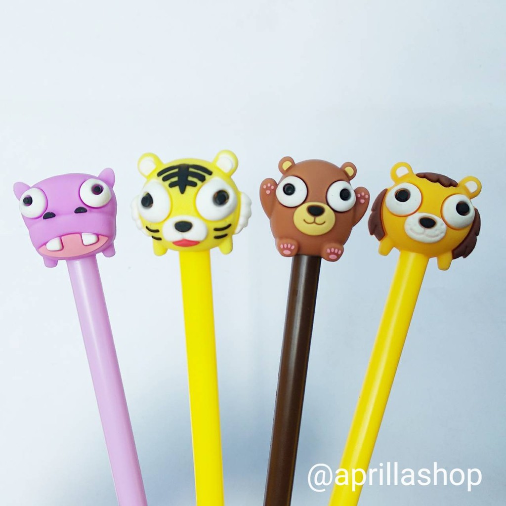  Pulpen Karakter  Binatang Safari Lucu dan Murah isi 12 