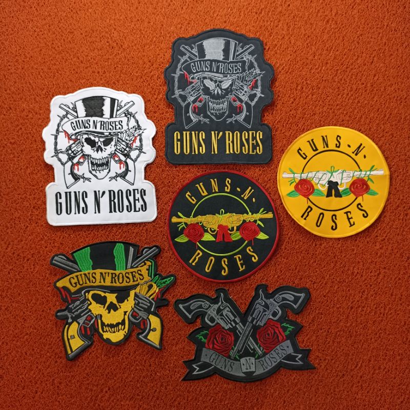 BACKPATCH BORDIR GUNS N ROSES PREMIUM BEST QUALITY