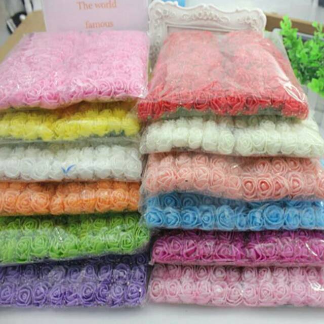 GROSIR Bunga spons tile 144 biji (12 ikat)