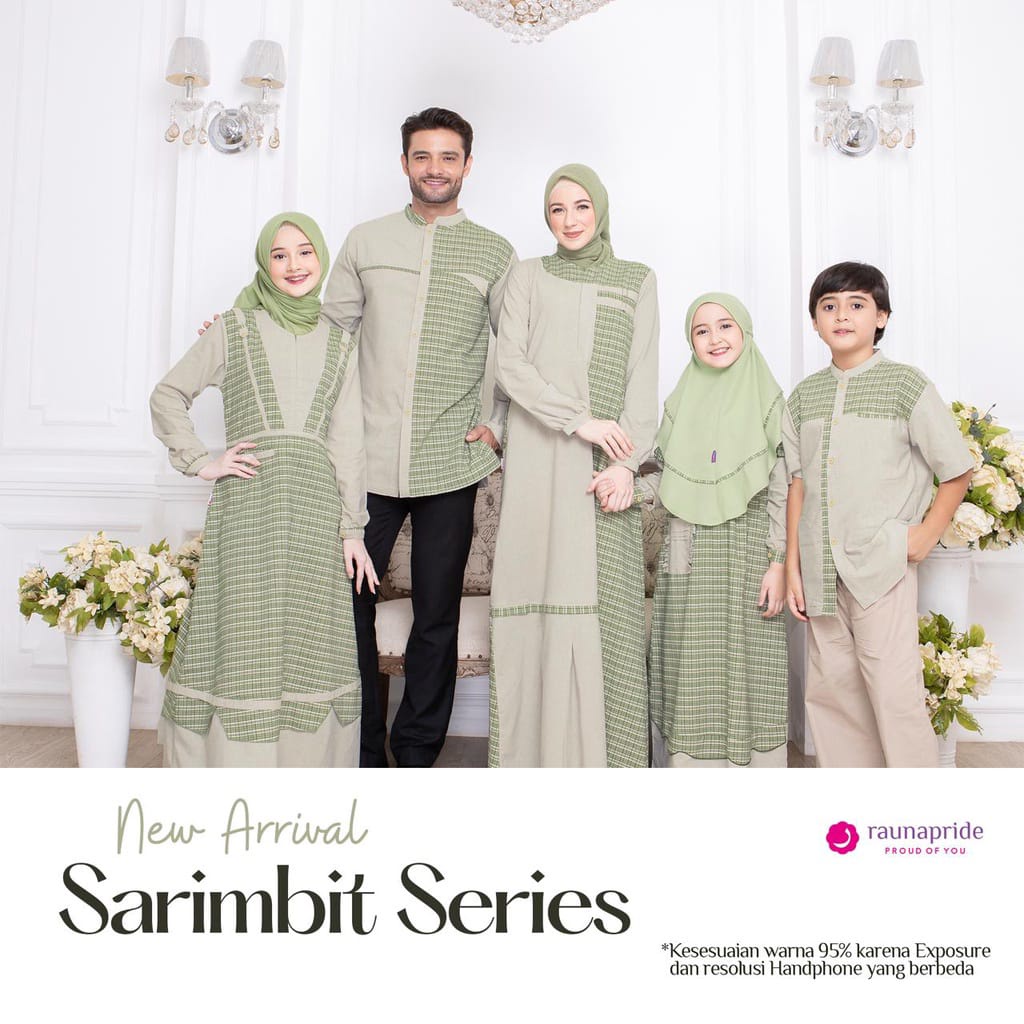 Sarimbit Rauna 07 Hijau - Sarimbit Motif Terbaru 2022