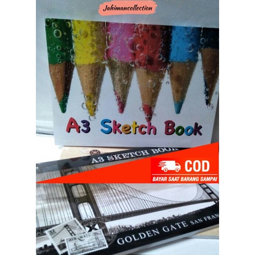 

✨ BISA COD ✨ SKETCH BOOK KIKY A3