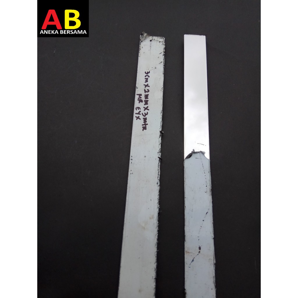 Jual Plat Strip Stainless Steel Mirror Lebar Cm Tebal Mm Panjang Cm