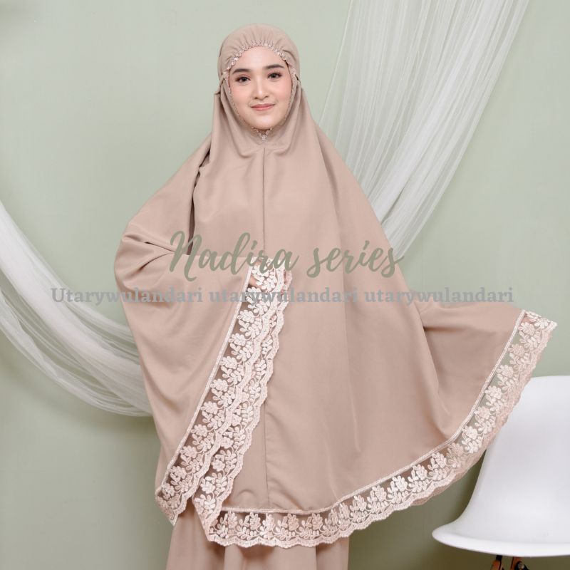 Mukena dewasa katun polos Al-MINASERIES