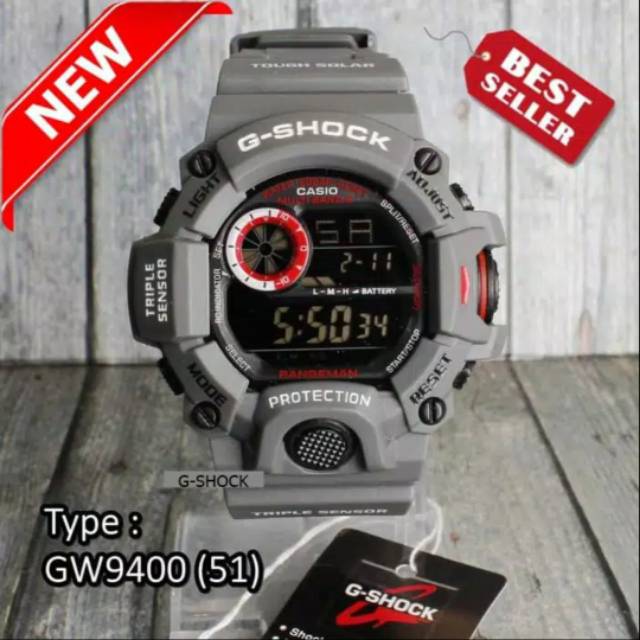 Jam Tangan Casio Gshock GW9400 Rangeman Water Resist - Hijau Tosca