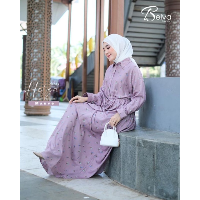 Helga Dress Gamis Belva Fashion