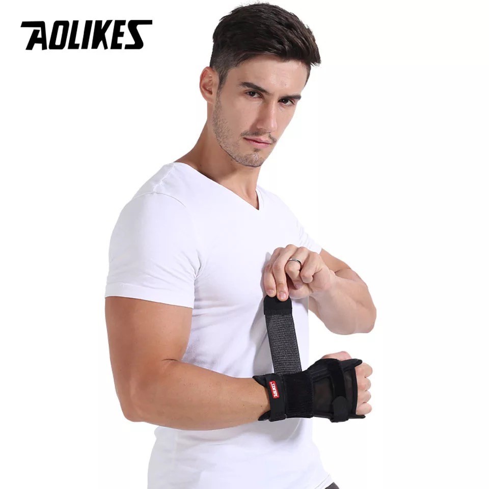 AOLIKES 1680 Premium Wrist Recovery + Metal Plate Wrist Wrap - Deker Pelindung Pergelangan Tangan