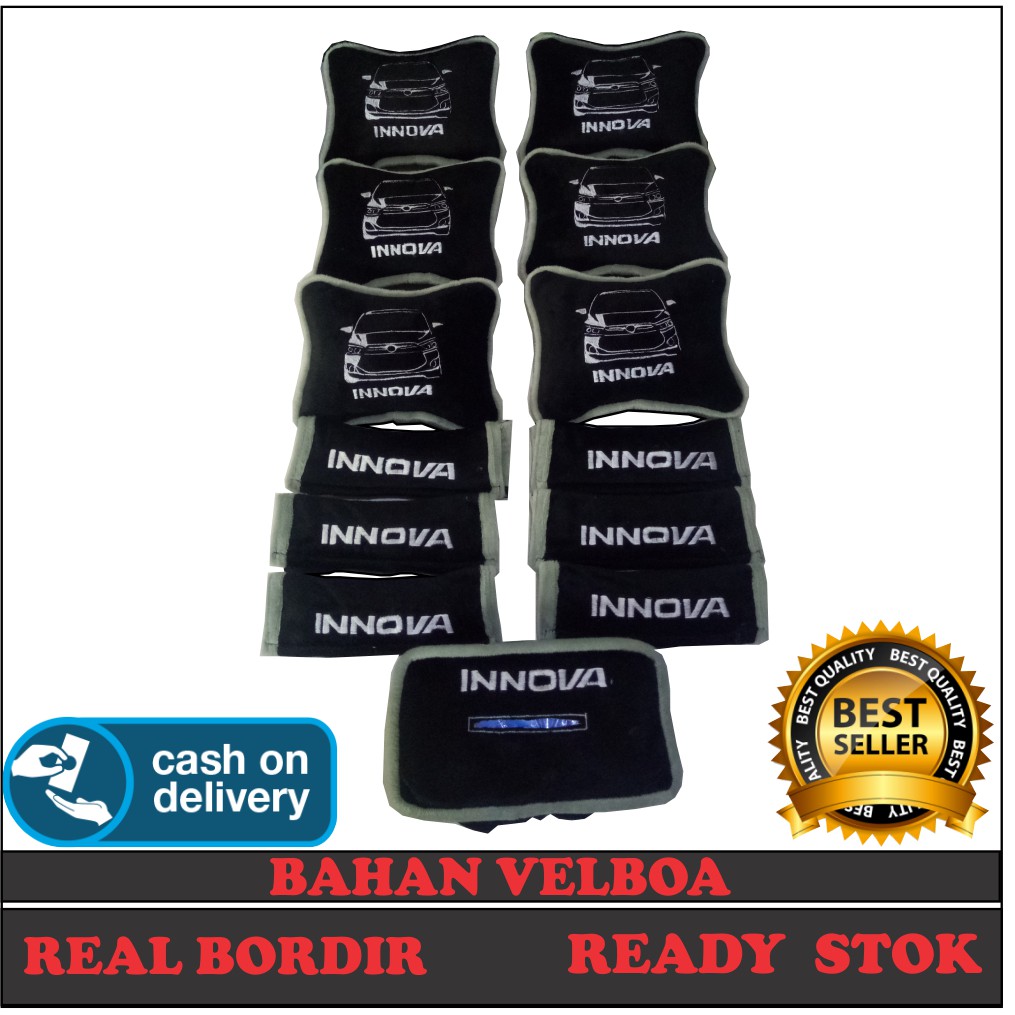 Bantal mobil INNOVA Headrest mobil aksesoris mobil Kode 576