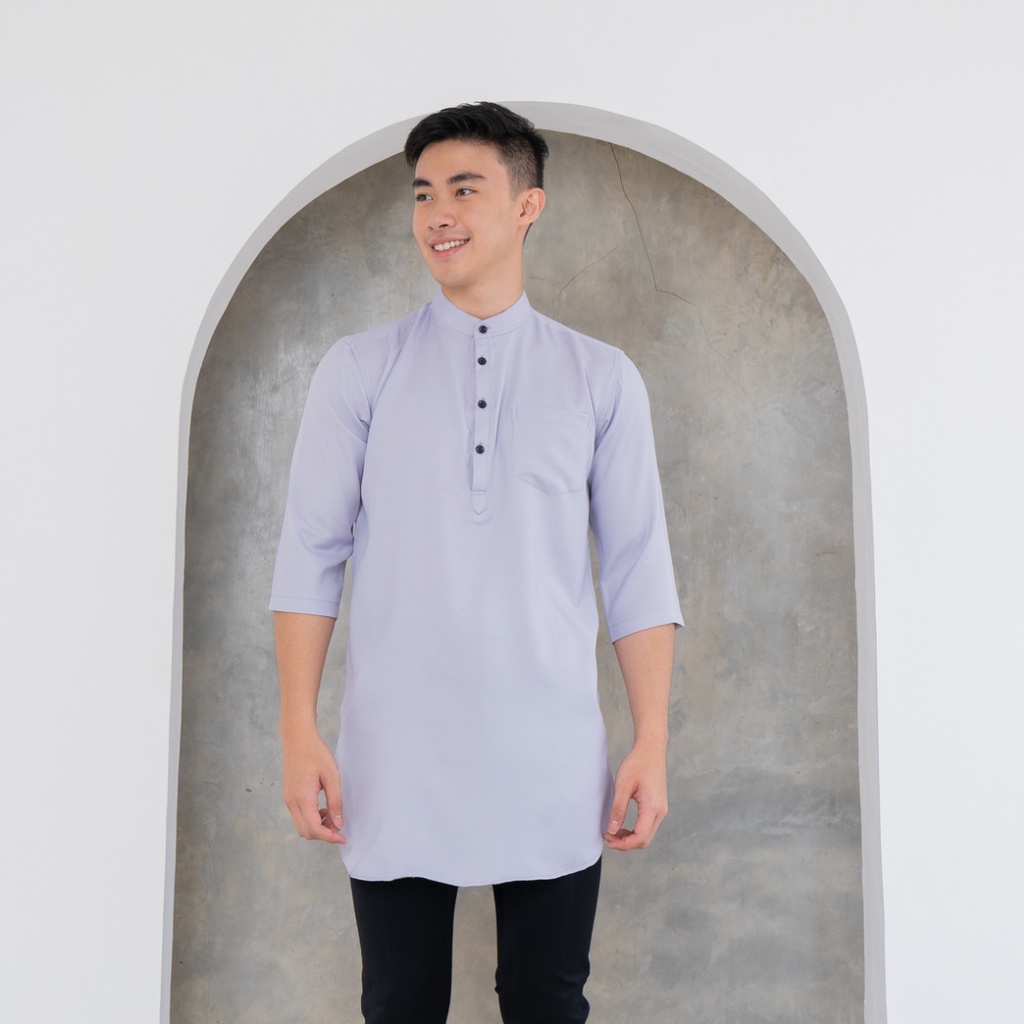 Ondeng88 Koko Kurta Pria Silver Abu