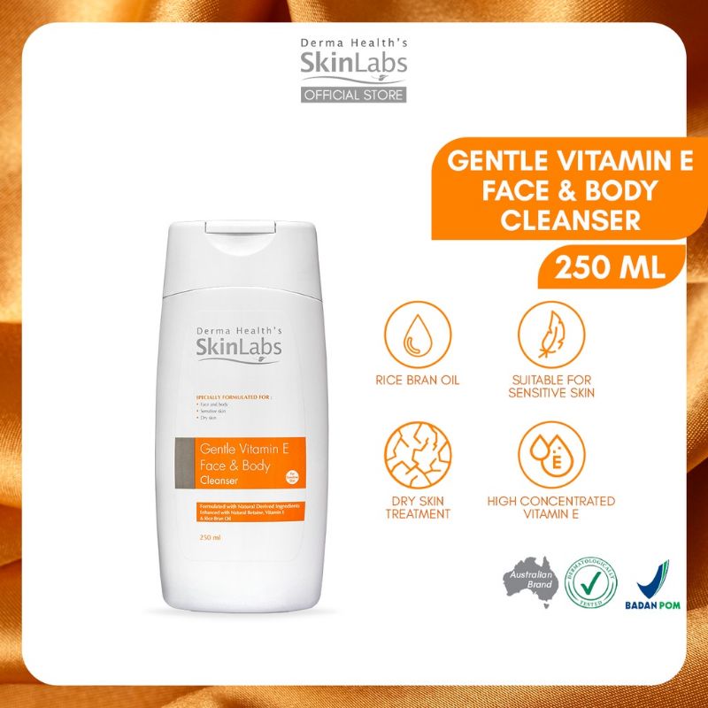 SkinLabs Gentle Vitamin E Face &amp; Body Cleanser 250ml