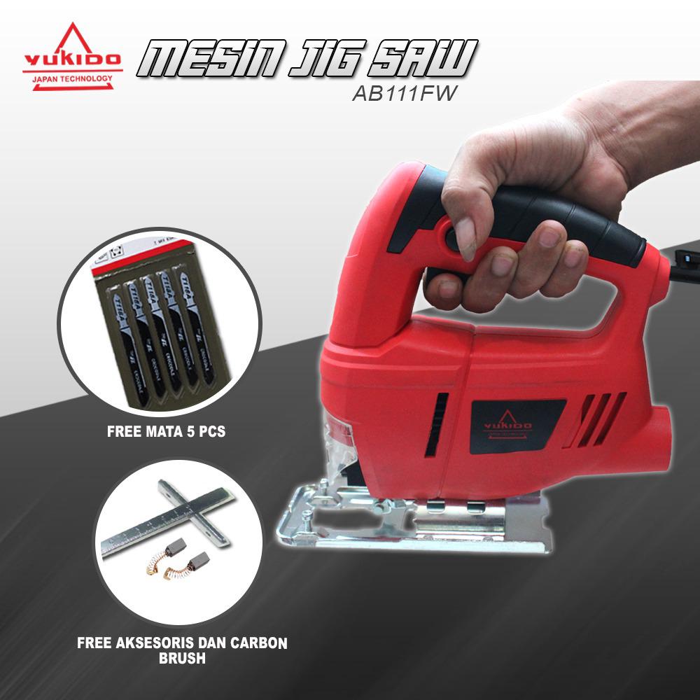PROMO SHOPPE !!! MESIN GERGAJI UKIR KAYU JIGSAW YUKIDO TERMURAH DAN TERLARIS FREE MATA 5 PCS