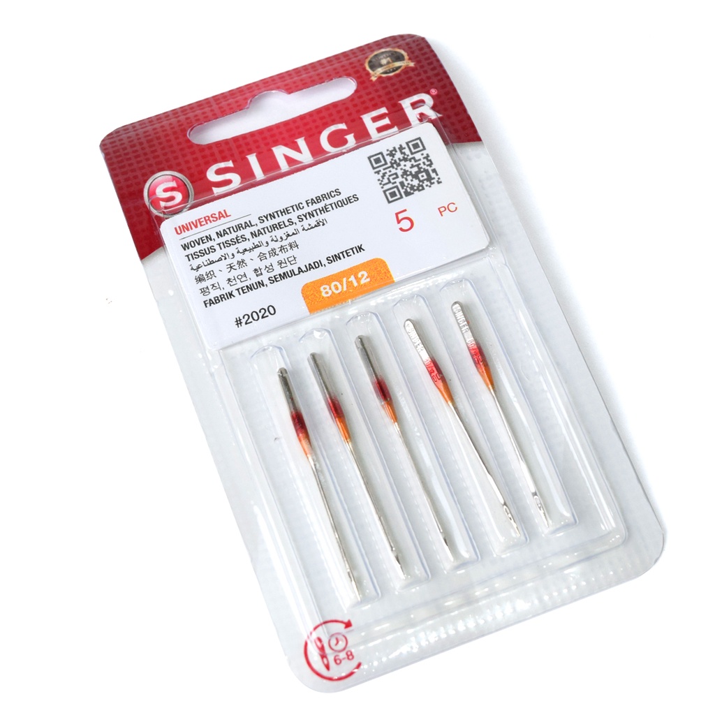 Jarum SINGER 2020 Blister Pack untuk Mesin Jahit Klasik Portable