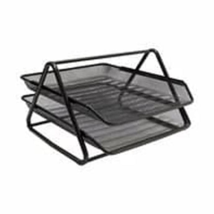 

Office & Stationery | Document Organizer | Rak Kertas Besi 2 Susun/ Tray Besi 2 Susun | Best Seller