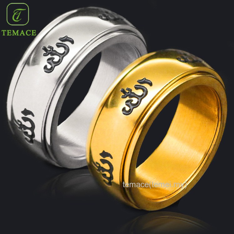 Cincin Pasangan Bahan Titanium Steel Model Salju His Queen and Her King Romantis untuk Pria / Wanita