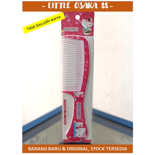 Sisir rambut gagang rapat karakter warna warni ukuran besar 20 cm Hair Comb