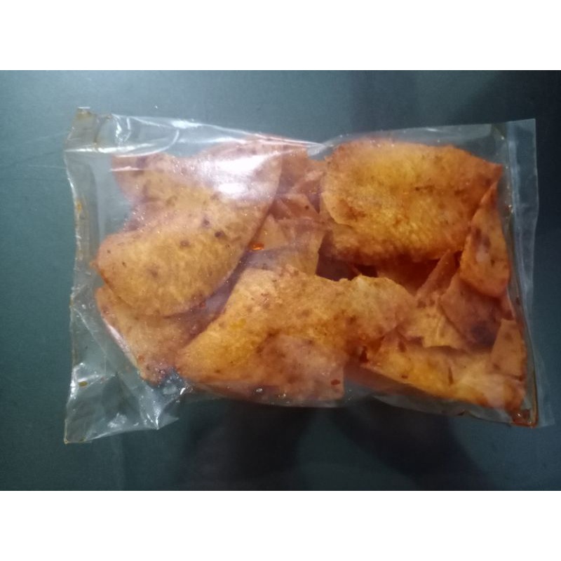 

Keripik Singkong Ebi Pedas Khas Padang sidimpuan ukuran 500 gram