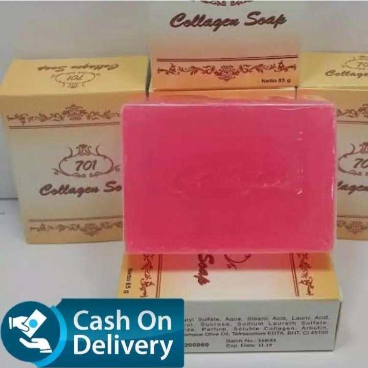 SABUN COLLAGEN ORIGINAL BPOM / Collagen Soap Plus Vit E Whitening Soap 701 / Sabun Wajah Collagen