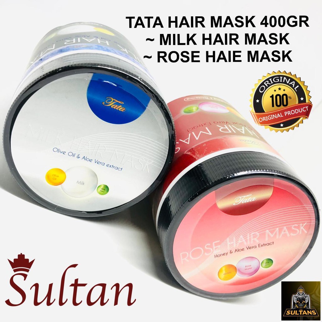 Tata Hair Mask Hair Spa Keratin Masker Rambut 400gr MILK HAIR MASK &amp; ROSE HAIR MASK