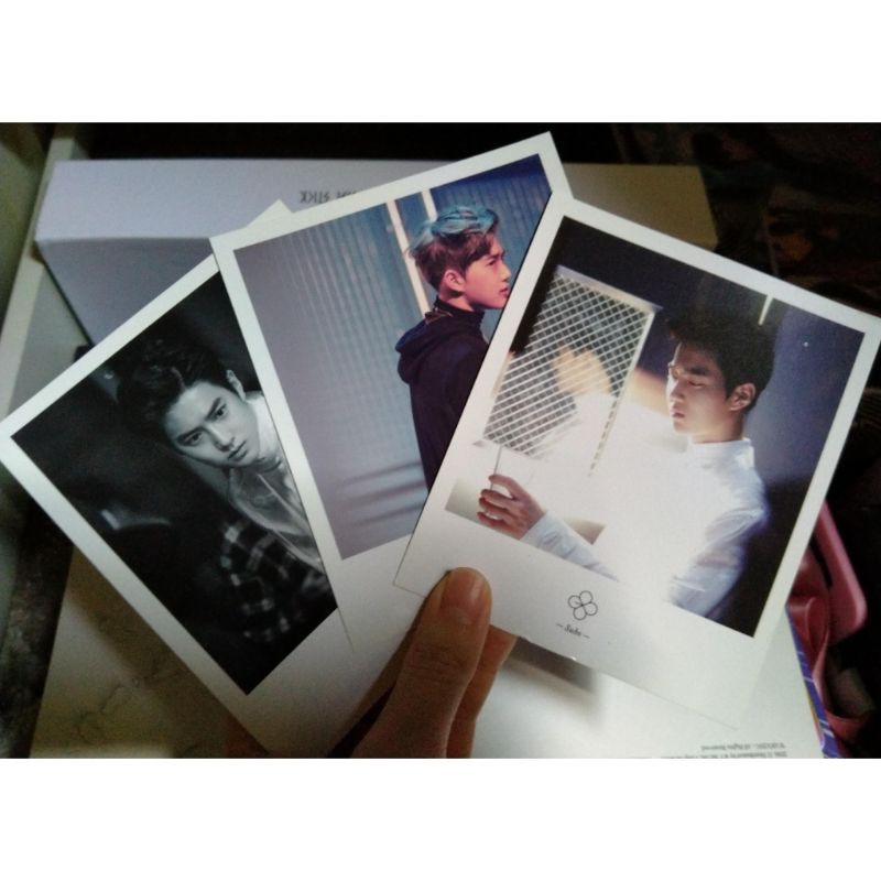 OFFICIAL POLAROID EXO SUHO LUCKY ONE MONSTER