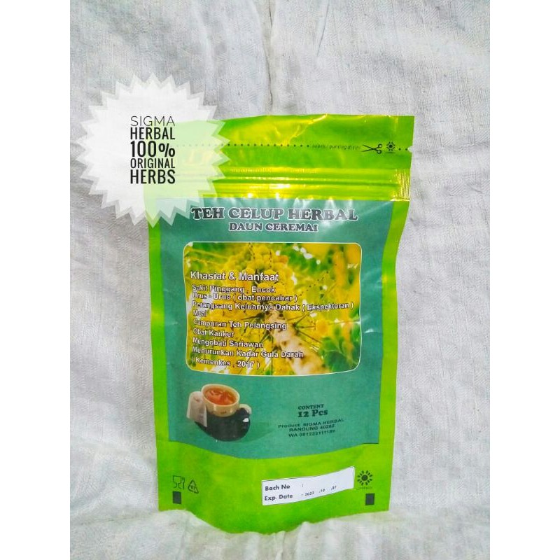 

Teh Celup Herbal Daun Ceremai, Teh Kesehatan 12 Pieces