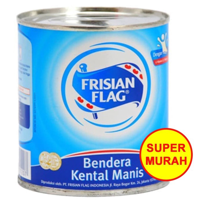

Susu Kental Manis Frisian Flag SKM Bendera Putih Kaleng 370 Gram | gr