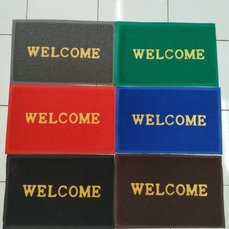 Keset Welcome Anti Slip - Keset Bihun Bahan PVC