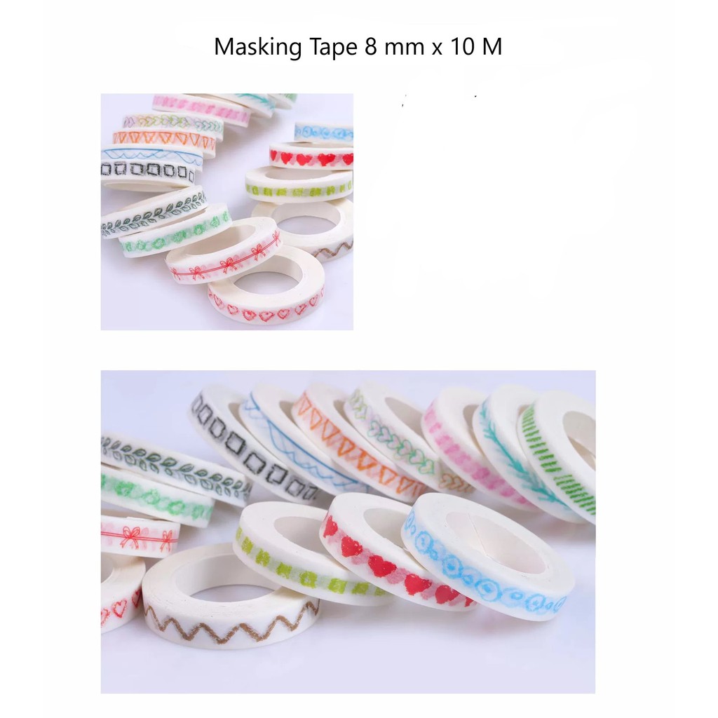 

Masking Tape Motif 8 mm x 10 M ( Meter )