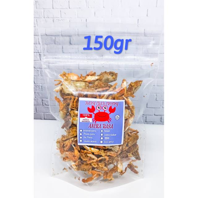 

BABY CRAB GARING 150GR keripik rajungan snack seafood banyak rasa teman makan nasi