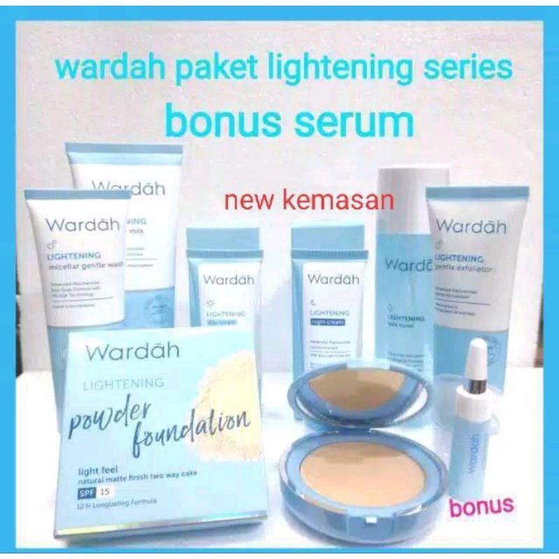 WARDAH PAKET HEMAT PROMO 8 IN 1 MURAH(PAKET GLOWING BUAT MUKA ANDA)