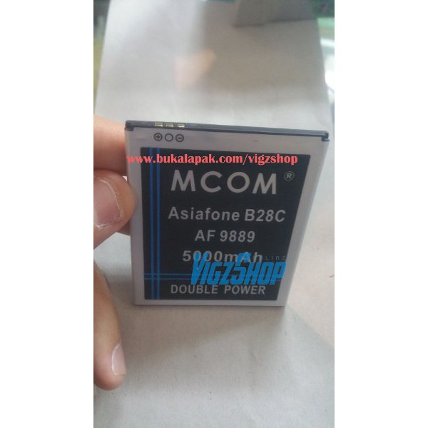 ORIGINAL  Baterai Asiafone AF9889 (B28C) 5000mah MCOM Double Power  stok terbatas