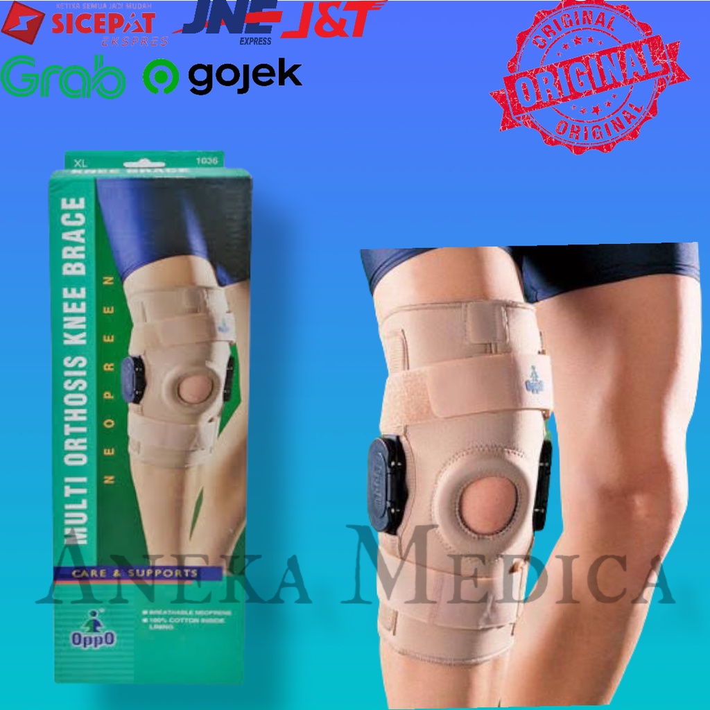 Oppo 1036 multi orthosis knee brace / decker lutut support