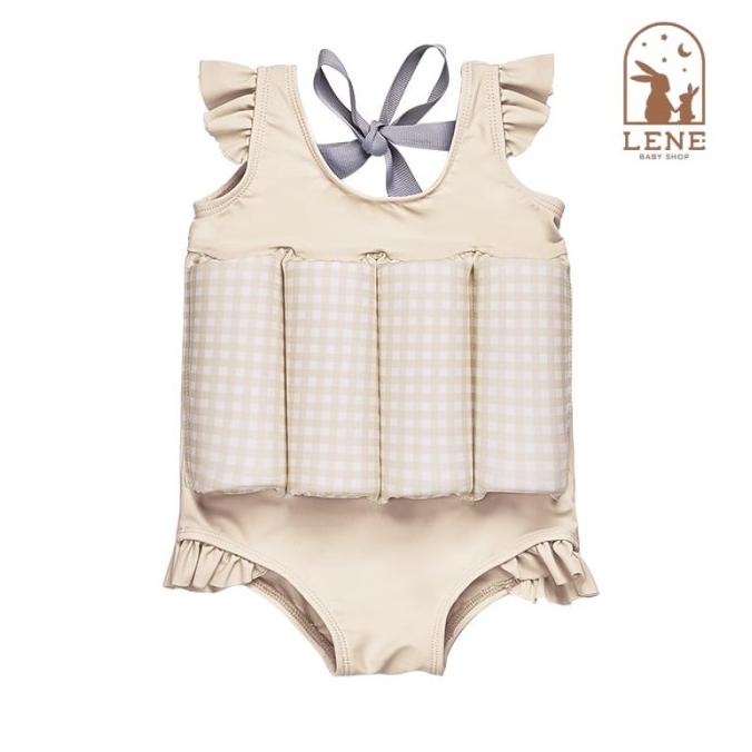 Lee Vierra Gingham Leotard Sleeveless Floatsuit - Baju Renang Anak
